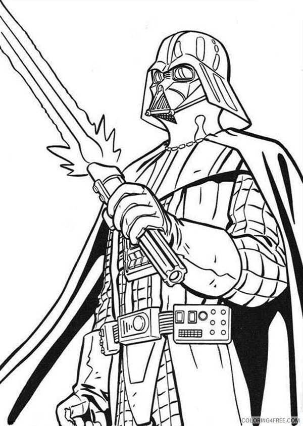 Star Wars Coloring Pages TV Film Star Wars Darth Vader Printable 2020 08040 Coloring4free