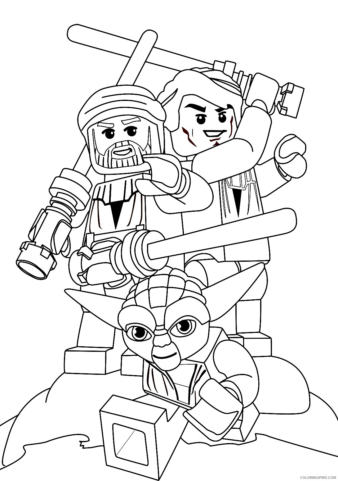 Star Wars Coloring Pages TV Film Star Wars Lego Printable 2020 08030 Coloring4free