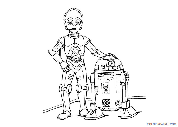 Star Wars Coloring Pages TV Film Star Wars robots Printable 2020 08046 Coloring4free