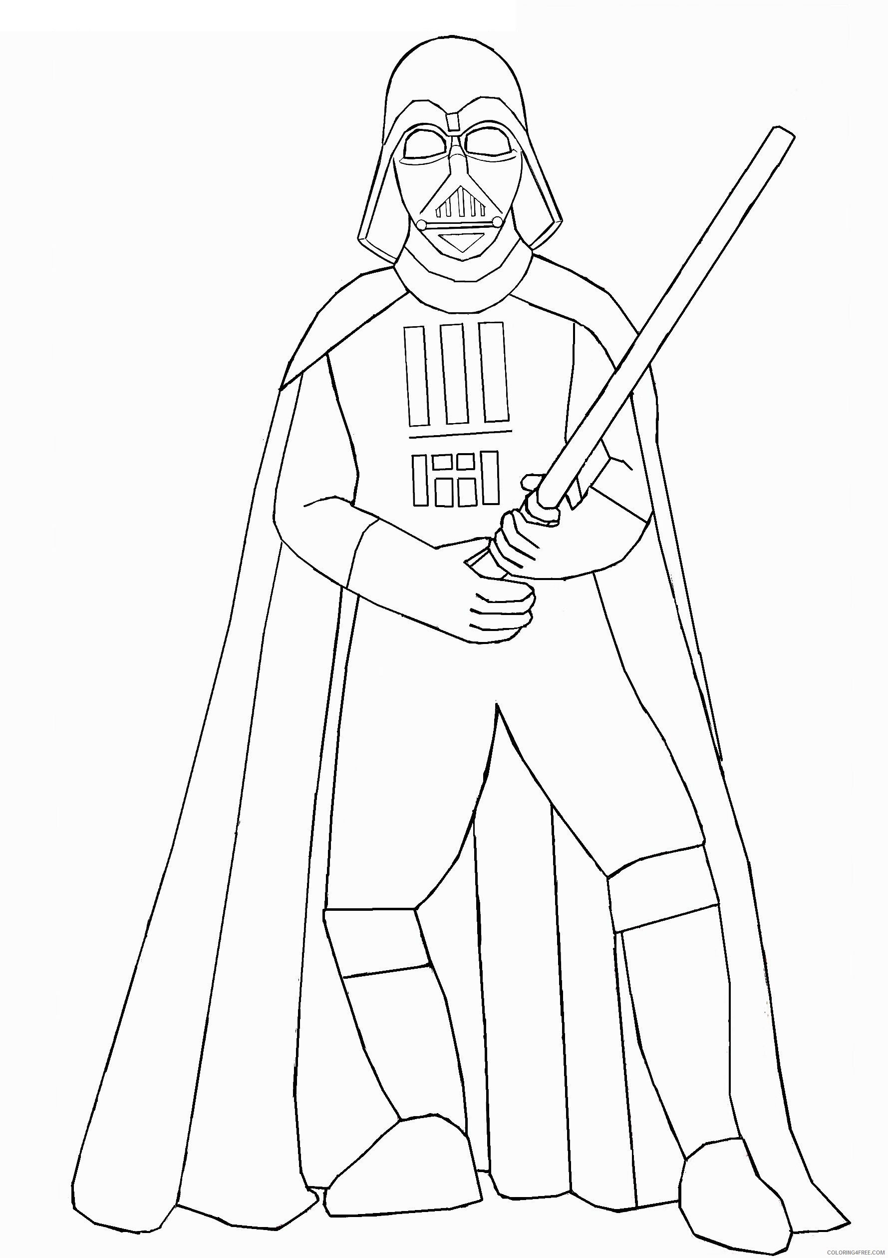 Star Wars Coloring Pages TV Film drawing star wars 84 Printable 2020 07749 Coloring4free