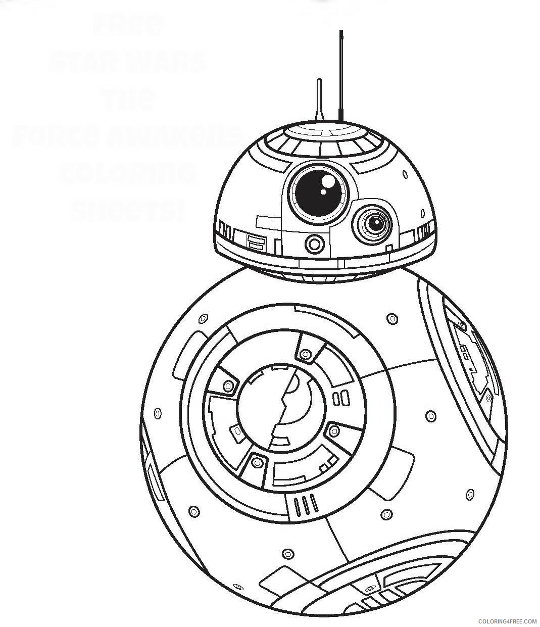 Star Wars Coloring Pages TV Film free the force awakens Printable 2020 07793 Coloring4free