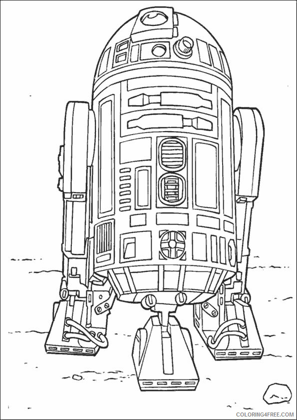 Star Wars R2D2 Coloring Pages TV Film R2D2 Star Wars Printable 2020 08068 Coloring4free