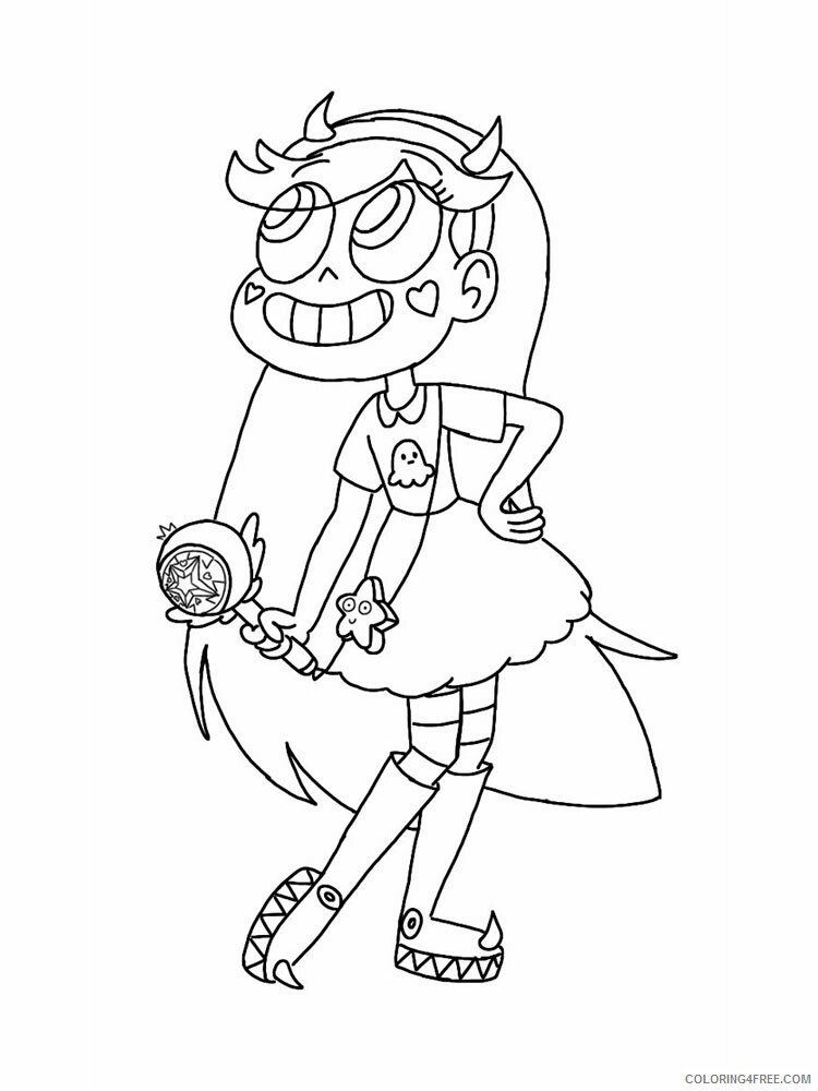 Star vs the Forces of Evil Coloring Pages TV Film Printable 2020 07729 Coloring4free