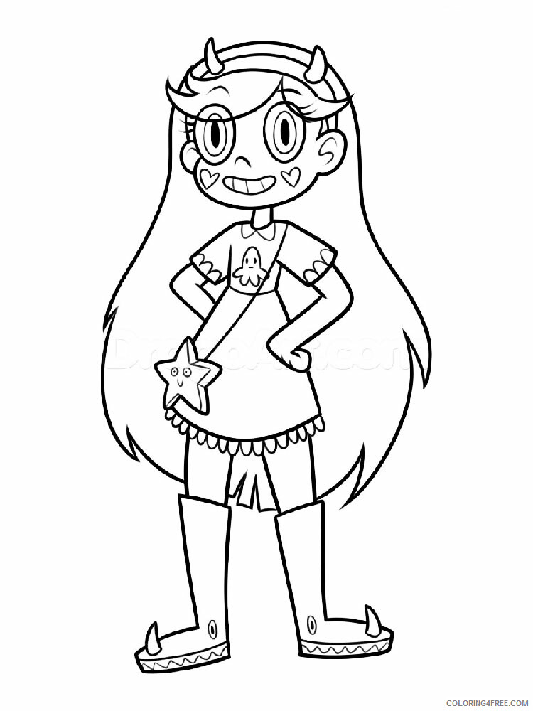 Star vs the Forces of Evil Coloring Pages TV Film Printable 2020 07730 Coloring4free