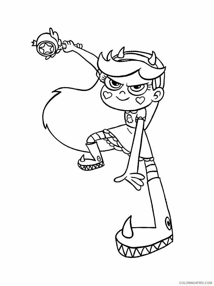 Star vs the Forces of Evil Coloring Pages TV Film Printable 2020 07743 Coloring4free