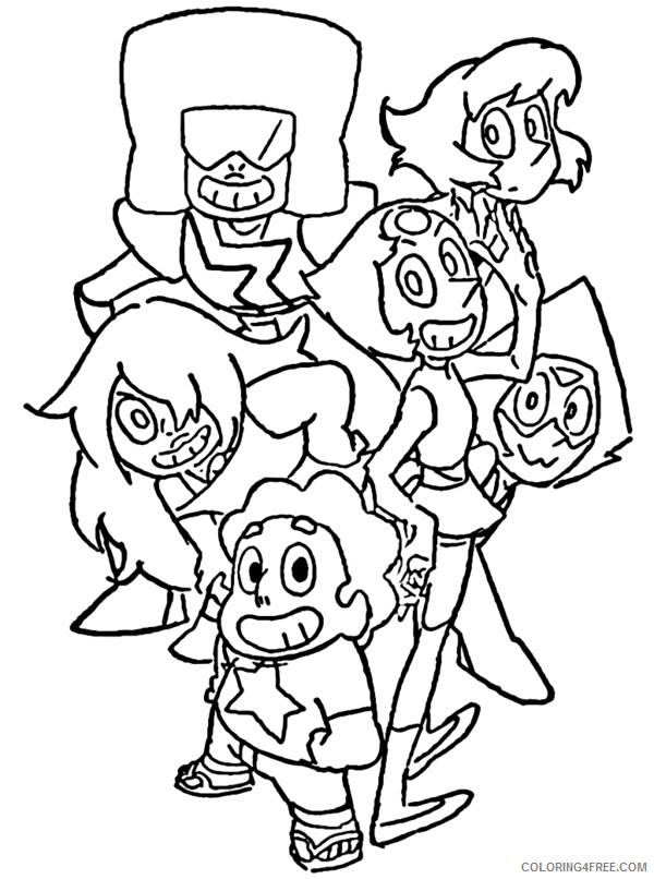 Steven Universe Coloring Pages TV Film Characters Printable 2020 08088 Coloring4free