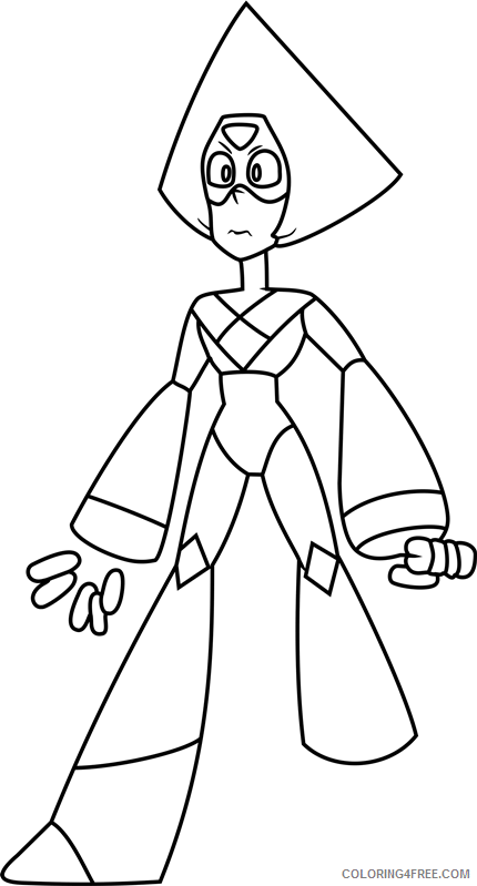 Steven Universe Coloring Pages TV Film Peridot Printable 2020 08083 Coloring4free