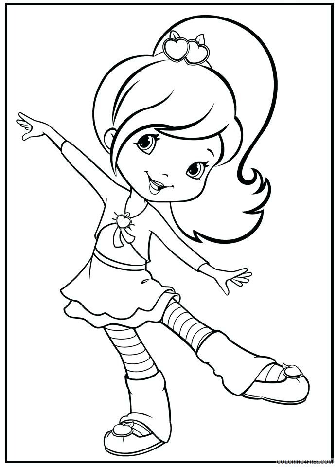Strawberry Shortcake Coloring Pages TV Film Dance Printable 2020 08213 Coloring4free