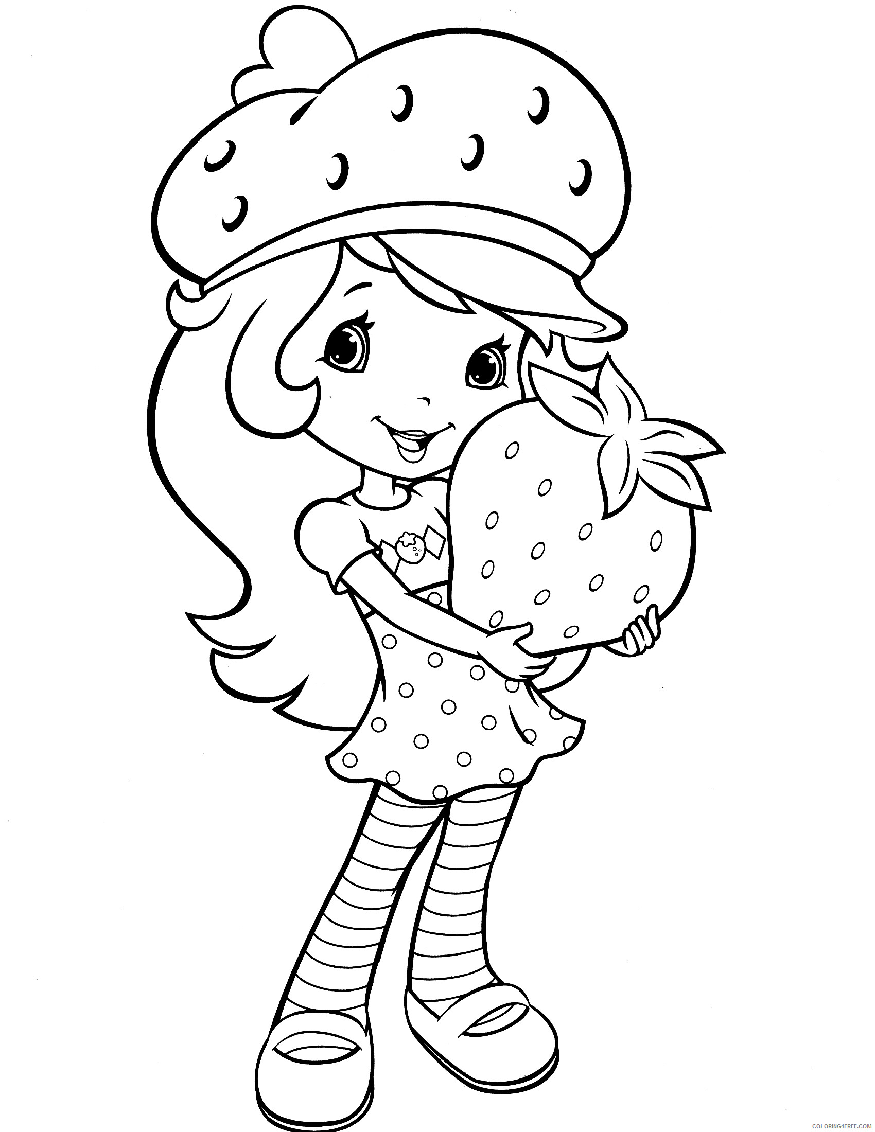 Strawberry Shortcake Coloring Pages TV Film Free Printable 2020 08101 Coloring4free