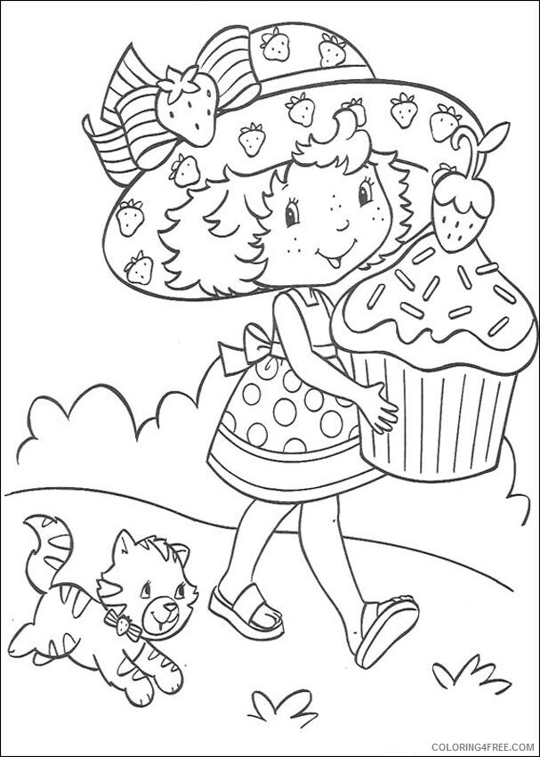 Strawberry Shortcake Coloring Pages TV Film Online Printable 2020 08208 Coloring4free