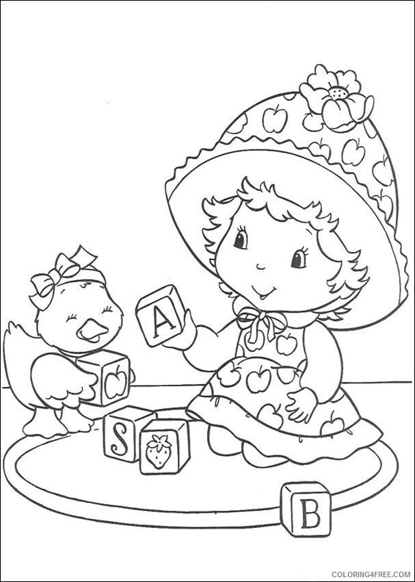 Strawberry Shortcake Coloring Pages TV Film Pictures Printable 2020 08209 Coloring4free