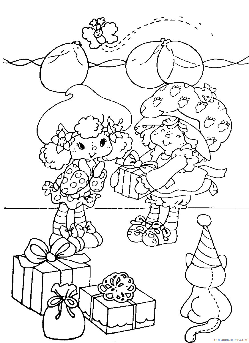 Strawberry Shortcake Coloring Pages TV Film Printable 2020 08108 Coloring4free