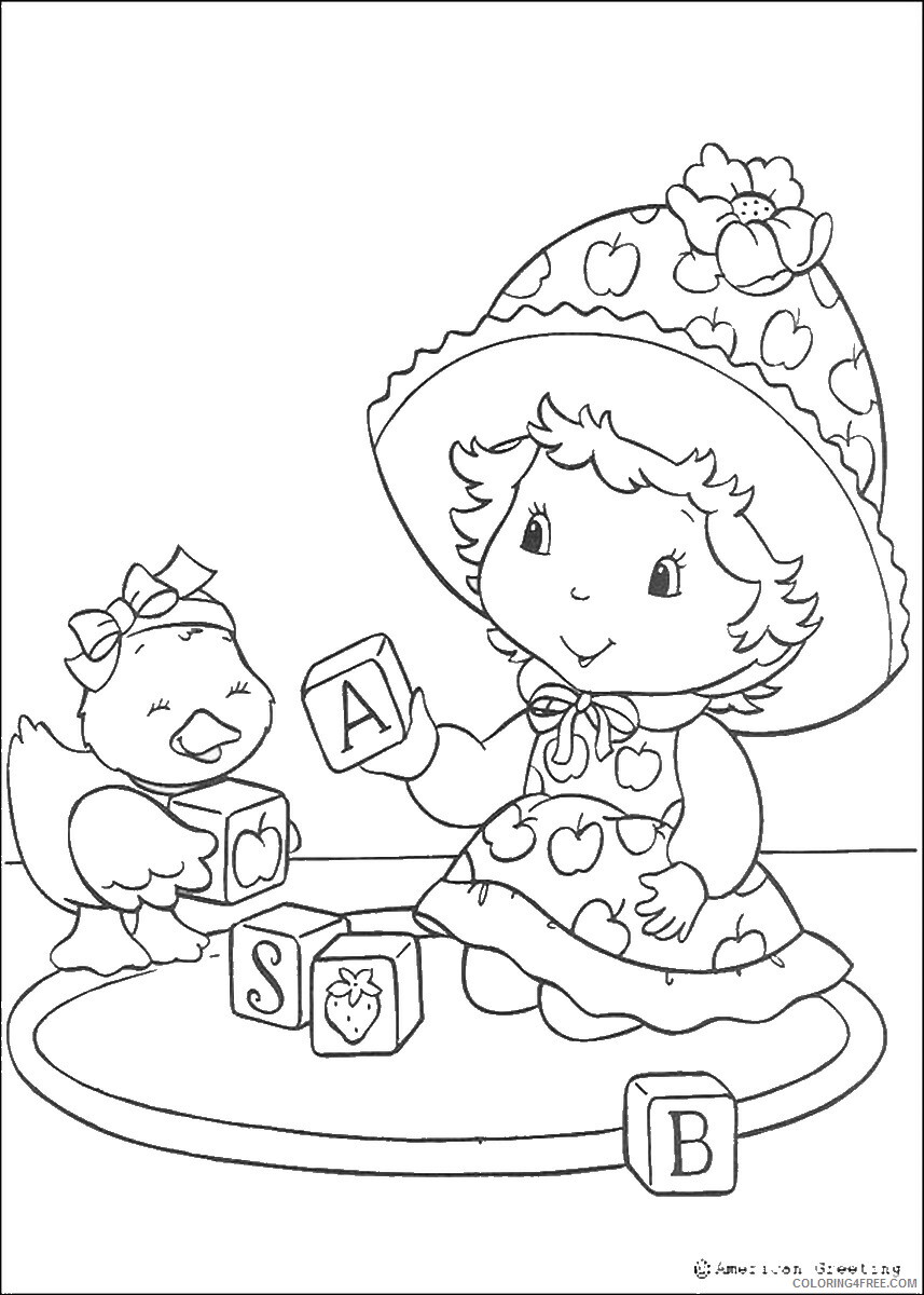 Strawberry Shortcake Coloring Pages TV Film Printable 2020 08126 Coloring4free