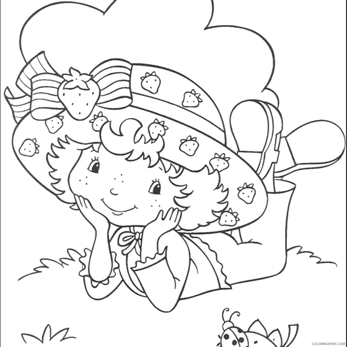 Strawberry Shortcake Coloring Pages TV Film Printable 2020 08128 Coloring4free