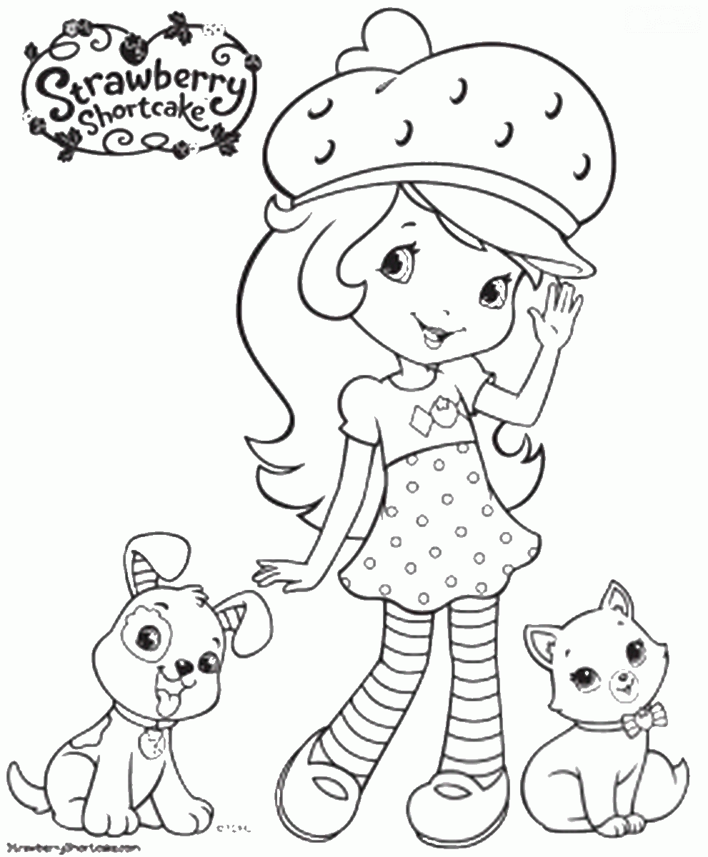 Strawberry Shortcake Coloring Pages TV Film Printable 2020 08129 Coloring4free