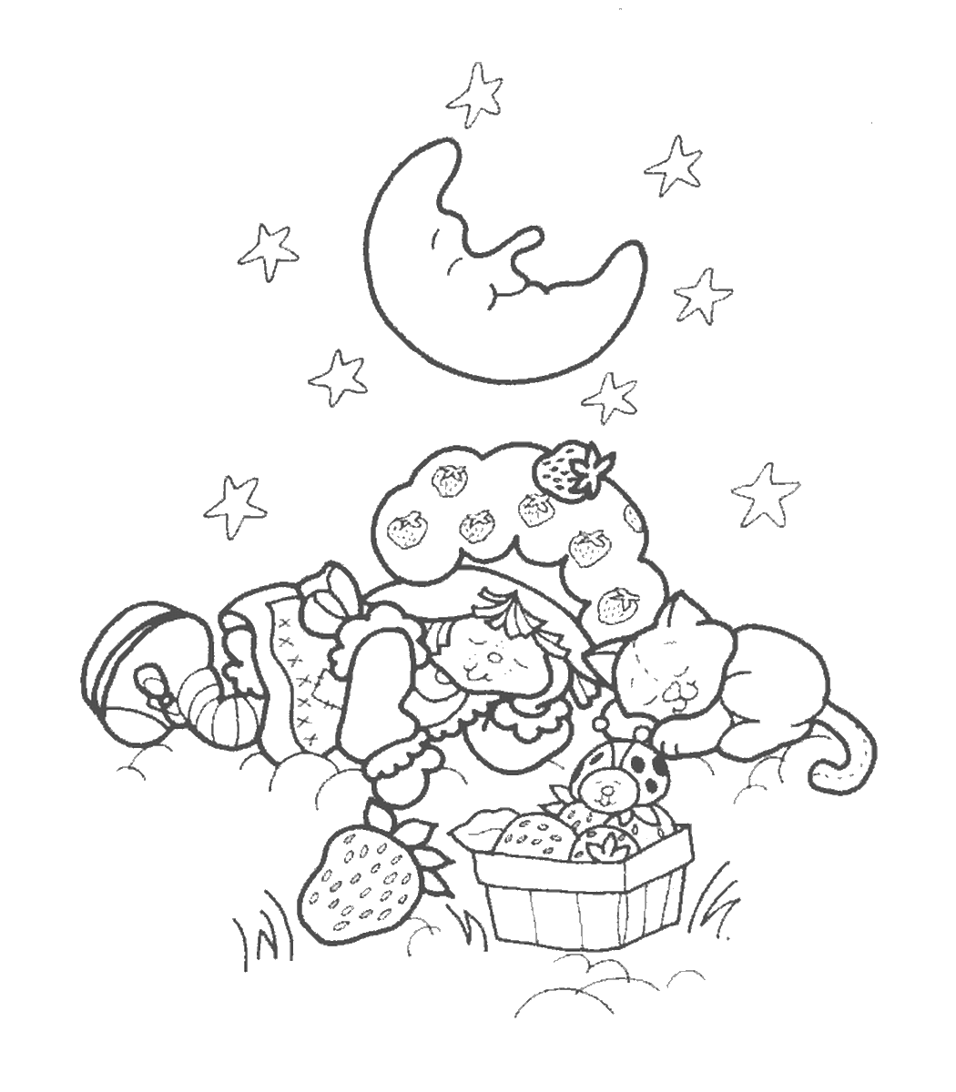 Strawberry Shortcake Coloring Pages TV Film Printable 2020 08141 Coloring4free
