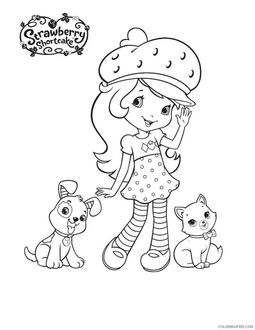 Strawberry Shortcake Coloring Pages TV Film Printable 2020 08176 Coloring4free