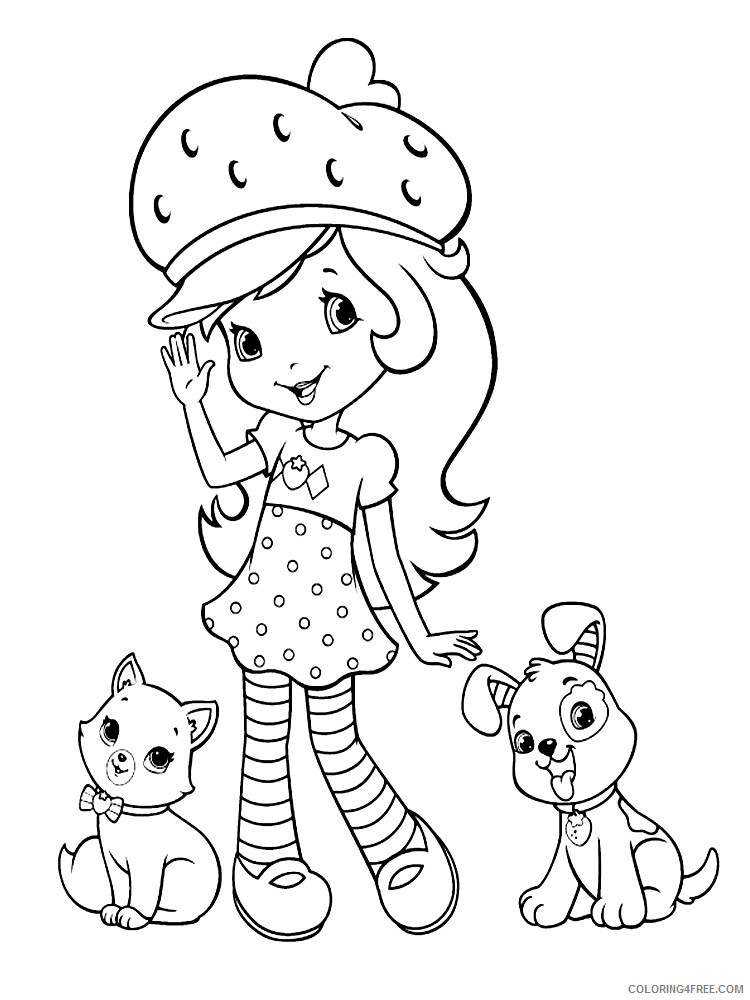 Strawberry Shortcake Coloring Pages TV Film Printable 2020 08180 Coloring4free