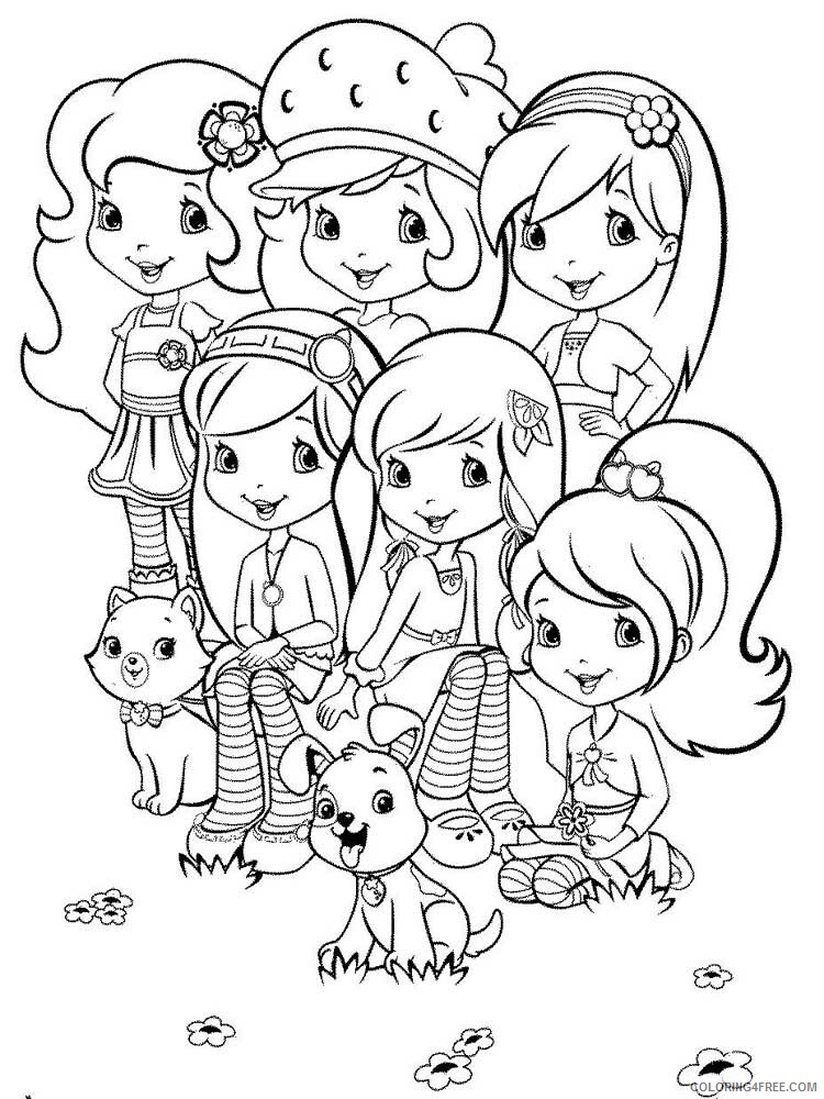 Strawberry Shortcake Coloring Pages TV Film Printable 2020 08181 Coloring4free