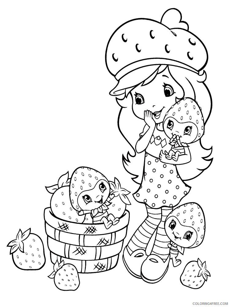 Strawberry Shortcake Coloring Pages TV Film Printable 2020 08185 Coloring4free