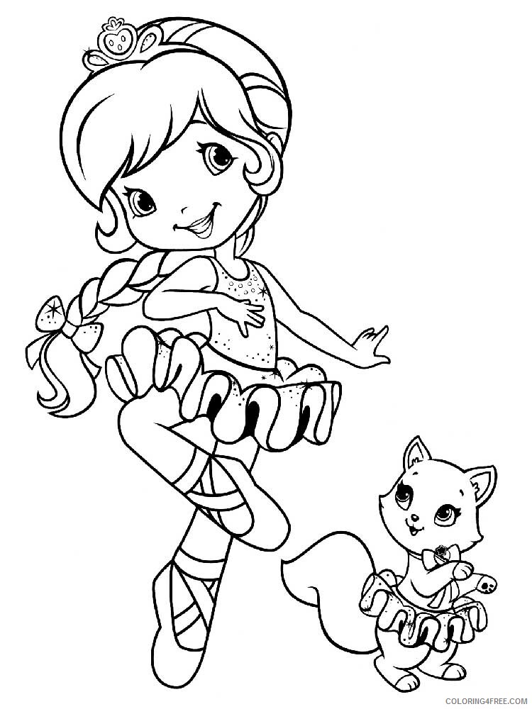 Strawberry Shortcake Coloring Pages TV Film Printable 2020 08186 Coloring4free