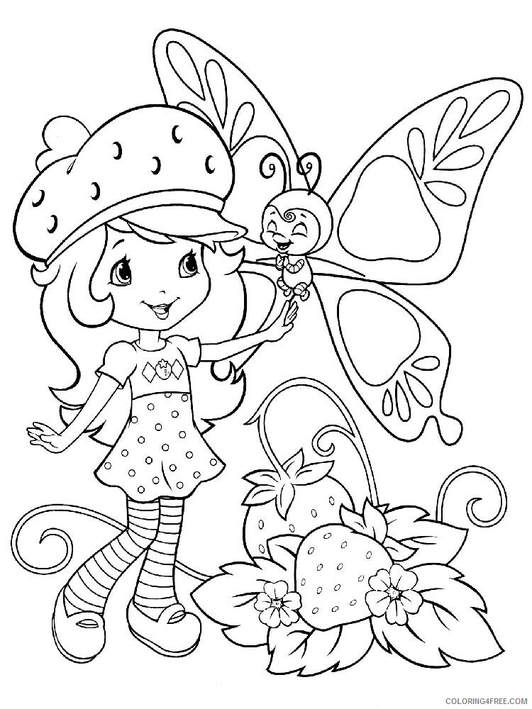 Strawberry Shortcake Coloring Pages TV Film Printable 2020 08187 Coloring4free