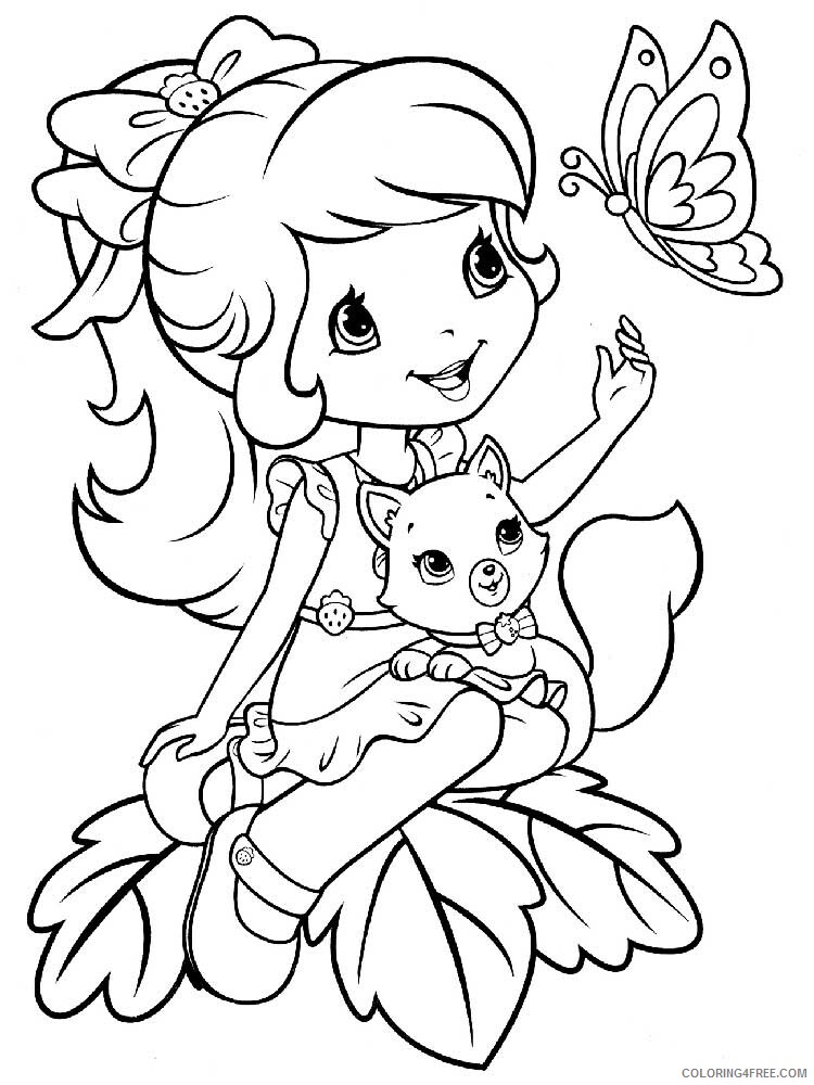 Strawberry Shortcake Coloring Pages TV Film Printable 2020 08189 Coloring4free