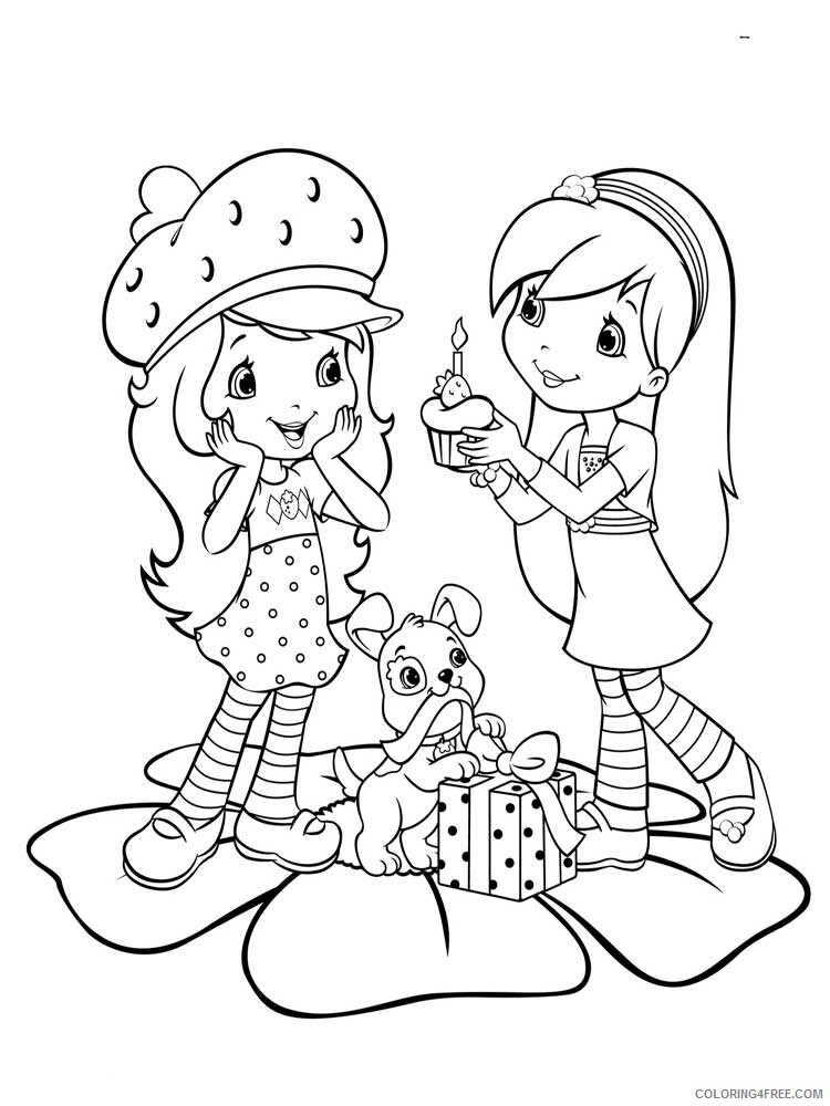 Strawberry Shortcake Coloring Pages TV Film Printable 2020 08191 Coloring4free