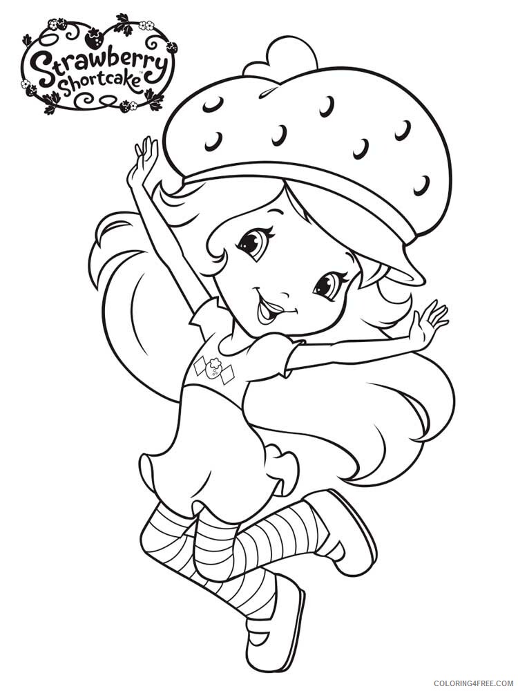 Strawberry Shortcake Coloring Pages TV Film Printable 2020 08193 Coloring4free