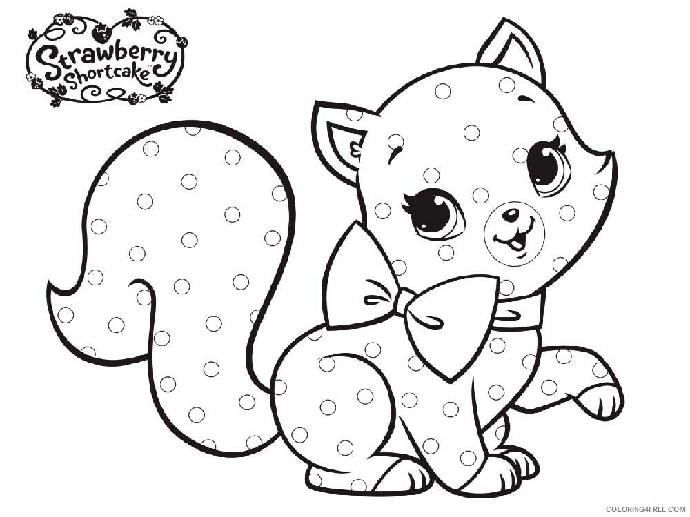 Strawberry Shortcake Coloring Pages TV Film Printable 2020 08194 Coloring4free