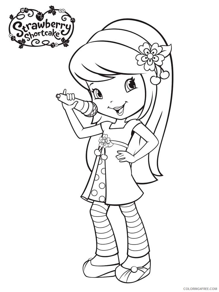 Strawberry Shortcake Coloring Pages TV Film Printable 2020 08195 Coloring4free