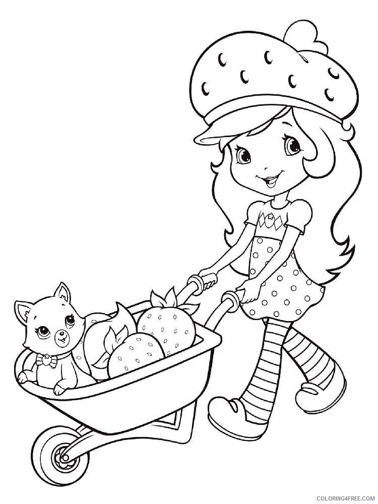 Strawberry Shortcake Coloring Pages TV Film Printable 2020 08202 Coloring4free