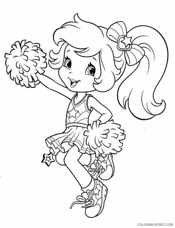 Strawberry Shortcake Coloring Pages TV Film dancing Printable 2020 08095 Coloring4free