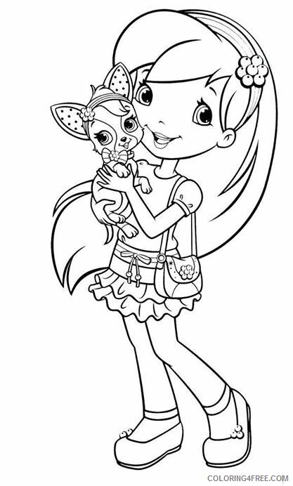 Strawberry Shortcake Coloring Pages TV Film with scouty Printable 2020 08094 Coloring4free