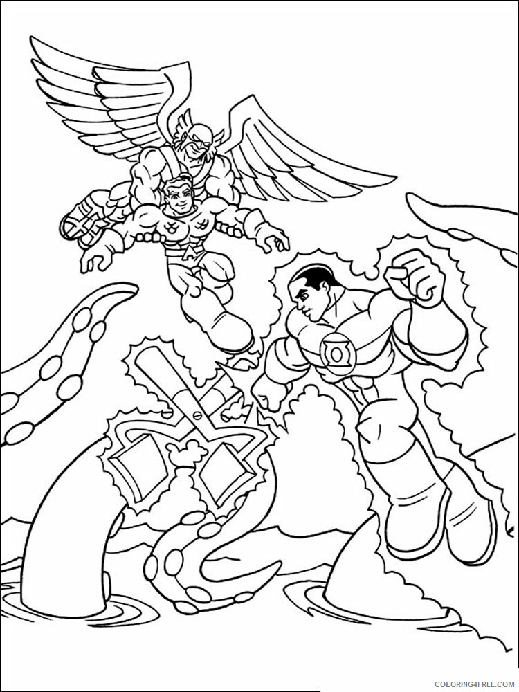 Super Friends Coloring Pages TV Film Superfriends 11 Printable 2020 08260 Coloring4free