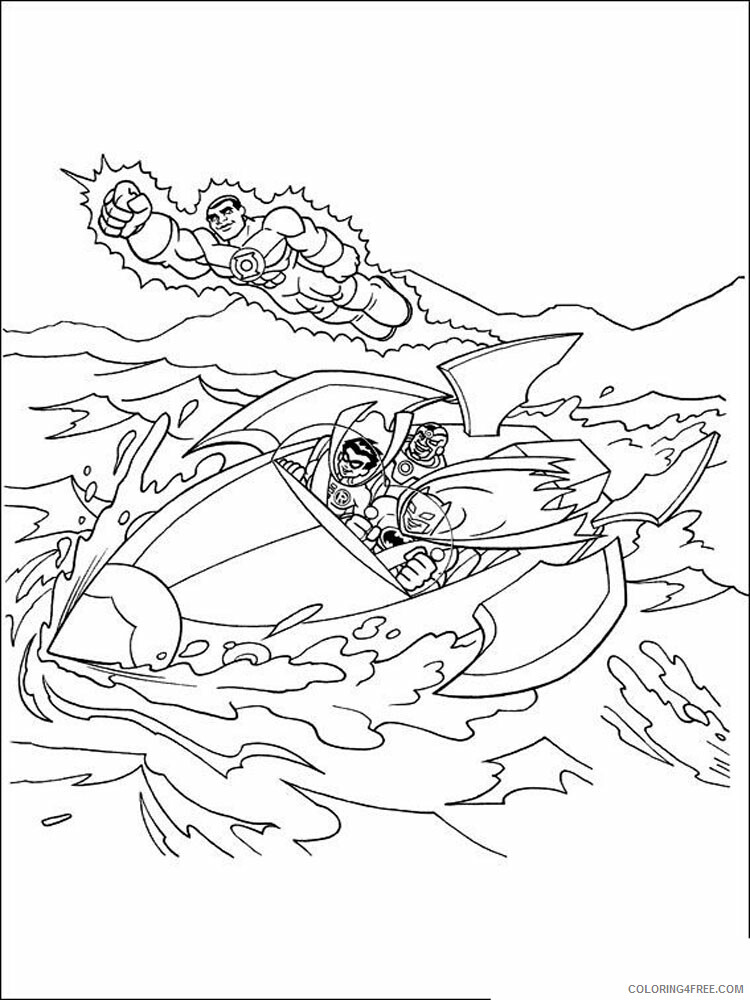 Super Friends Coloring Pages TV Film Superfriends 12 Printable 2020 08262 Coloring4free