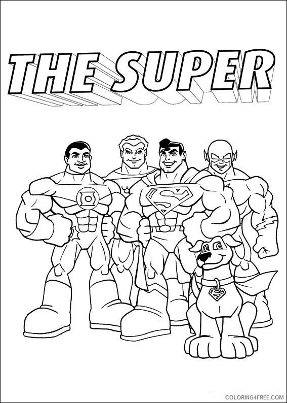 Super Friends Coloring Pages TV Film superfriends 14 2 Printable 2020 08265 Coloring4free