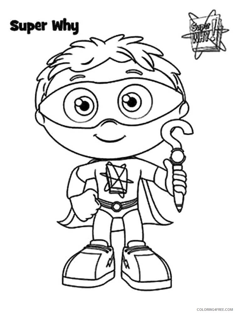 Super Why Coloring Pages TV Film Super Why 13 Printable 2020 08318 Coloring4free