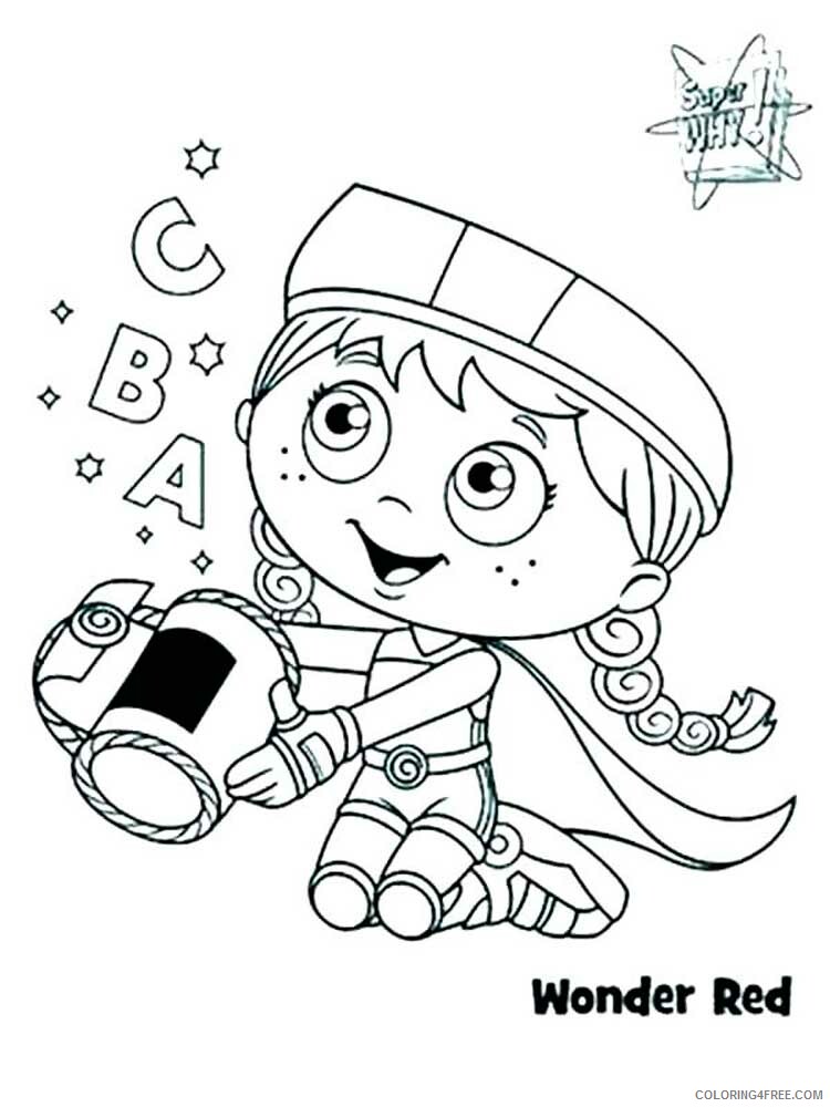 Super Why Coloring Pages TV Film Super Why 14 Printable 2020 08319 Coloring4free
