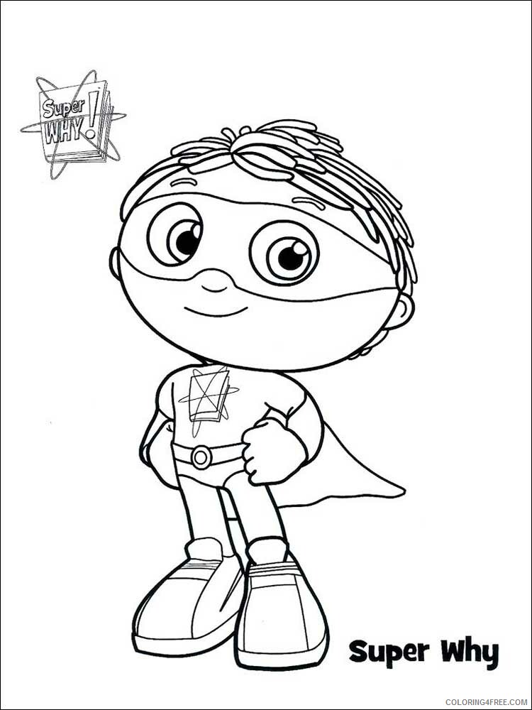 Super Why Coloring Pages TV Film Super Why 3 Printable 2020 08322 Coloring4free
