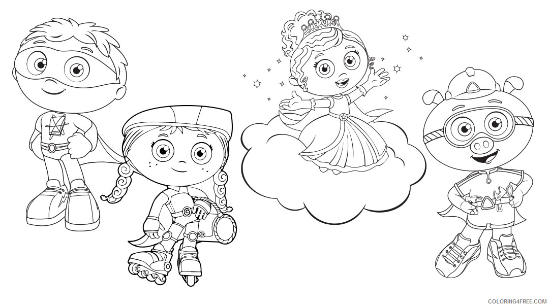 Super Why Coloring Pages TV Film Super Why Printable 2020 08308 Coloring4free