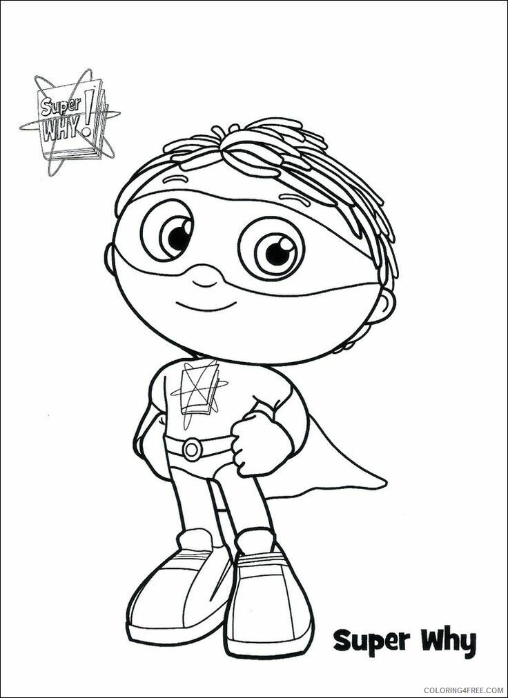 Super Why Coloring Pages TV Film Super Why Printable 2020 08309 Coloring4free