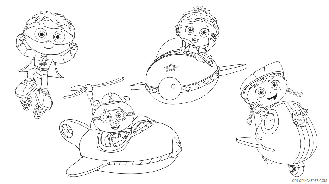 Super Why Coloring Pages TV Film Super Why Printable 2020 08311 Coloring4free