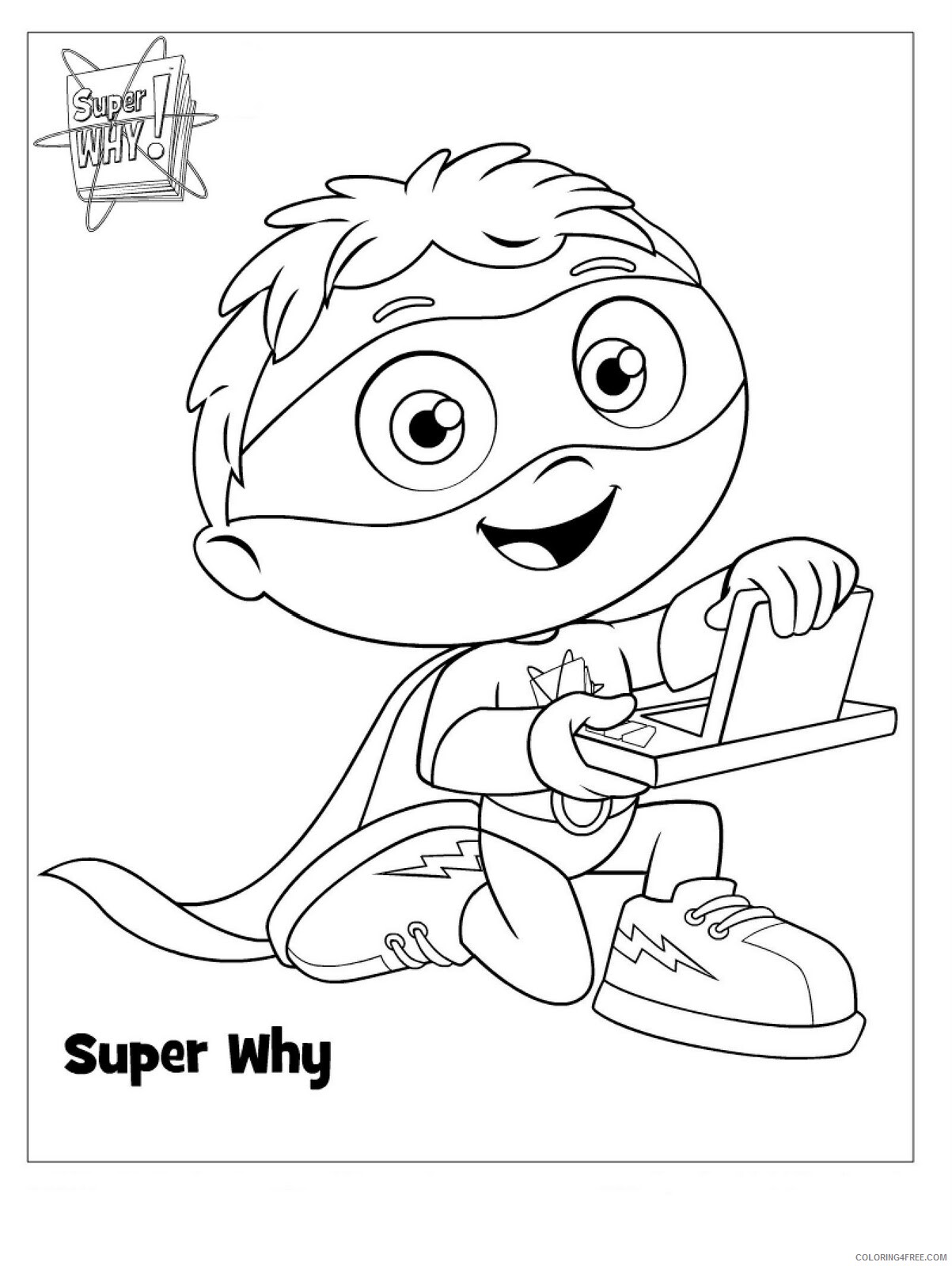 Super Why Coloring Pages TV Film Super Why Printable 2020 08313 Coloring4free