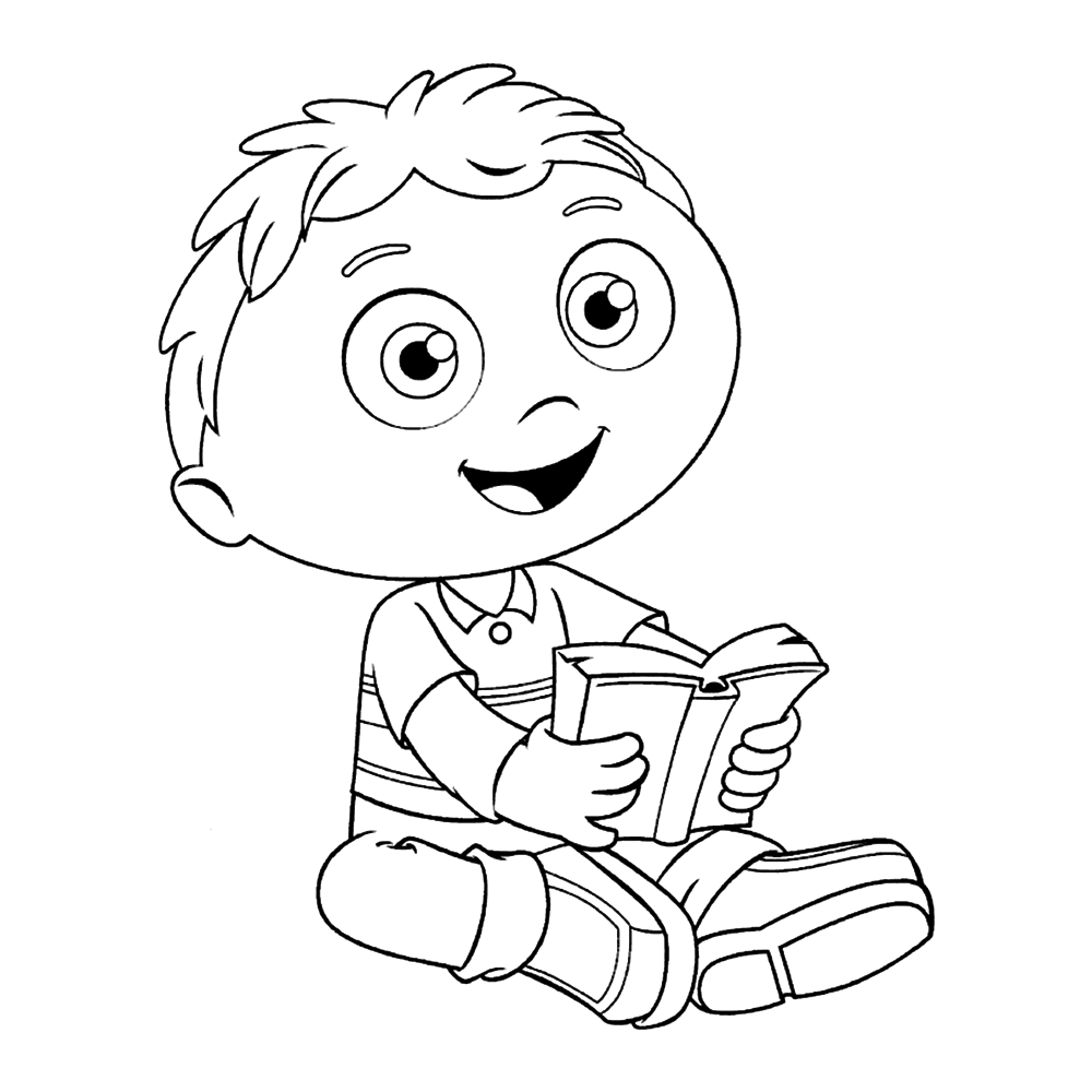 Super Why Coloring Pages TV Film Super Why Wyatt Printable 2020 08333 Coloring4free