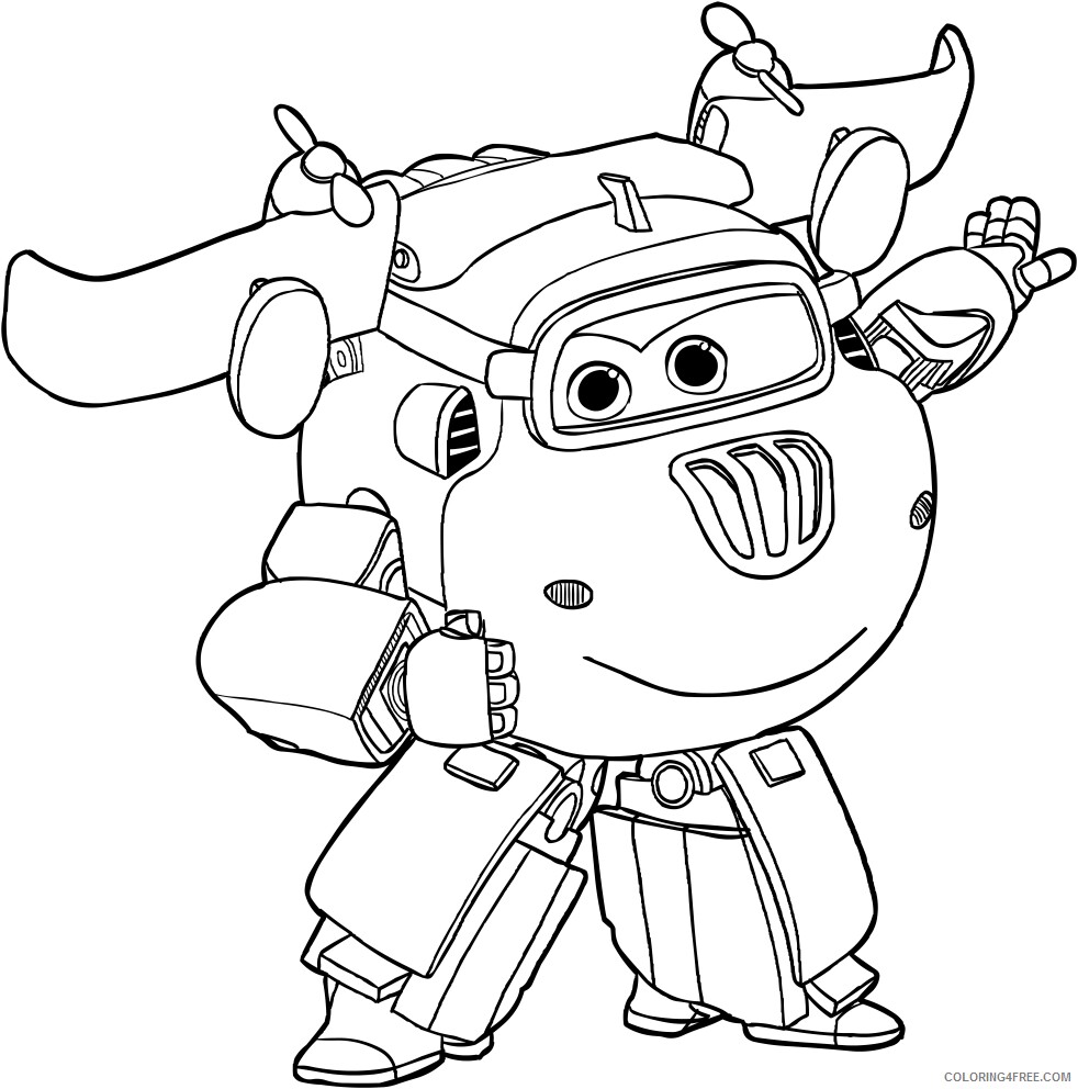 Super Wings Coloring Pages TV Film Donnie Super Wings Printable 2020 08337 Coloring4free