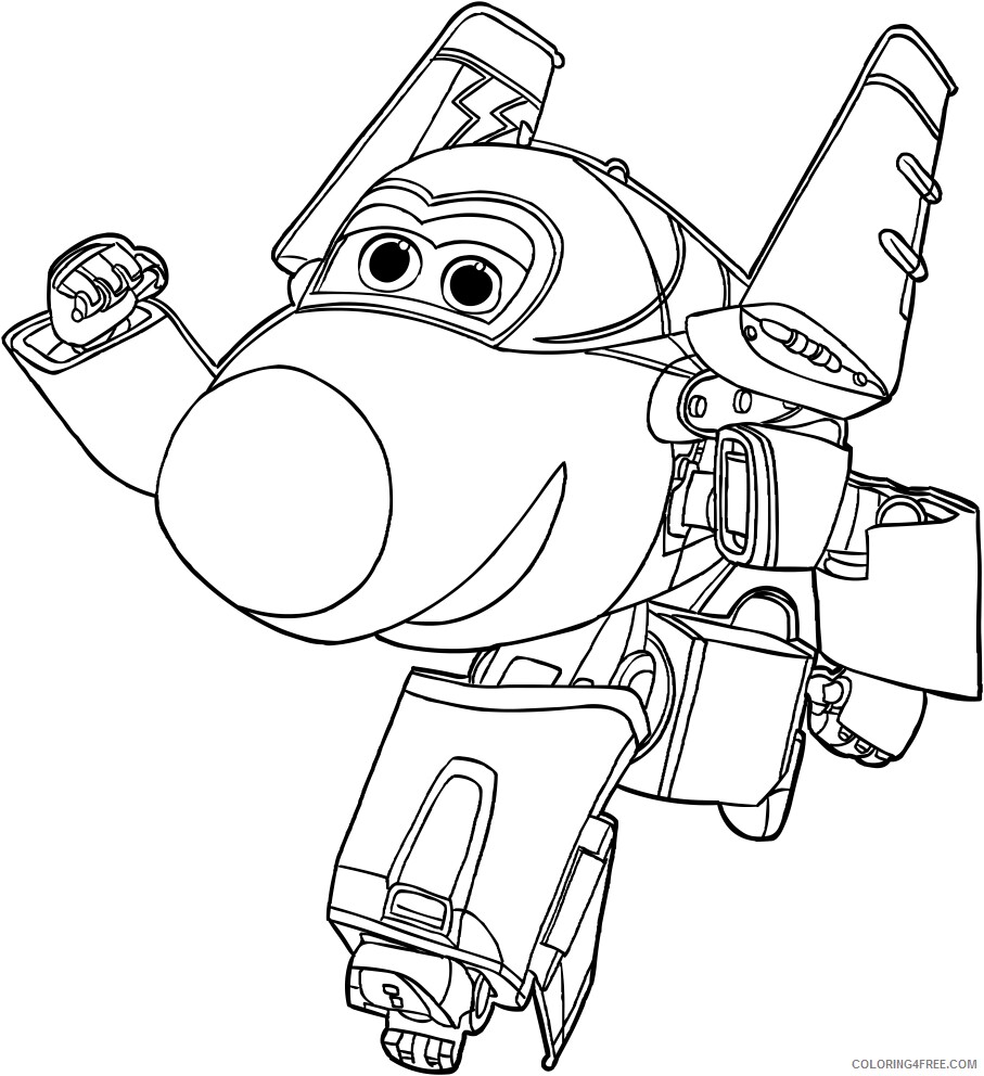 Super Wings Coloring Pages TV Film Jerome Super Wings Printable 2020 08341 Coloring4free