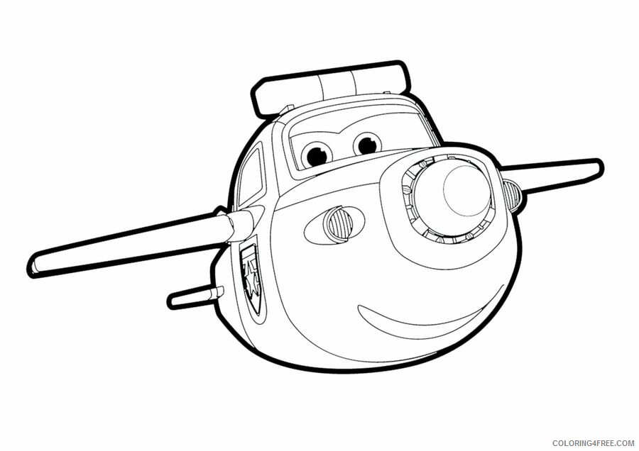 Super Wings Coloring Pages TV Film Paul Super Wings Printable 2020 08345 Coloring4free