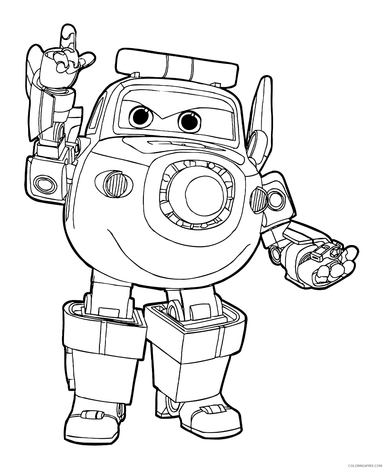 Super Wings Coloring Pages TV Film Paul Super Wings Printable 2020 08346 Coloring4free