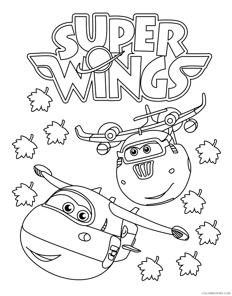 Super Wings Coloring Pages TV Film Super Wings Printable 2020 08354 Coloring4free